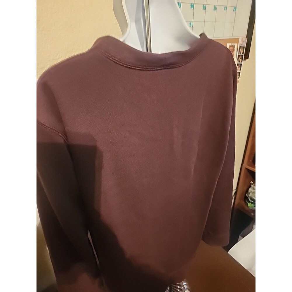 Old Navy Maroon Sweater Womens Size M Burgundy Knit Pullover Long Sleeve Soft - Picture 6 of 7